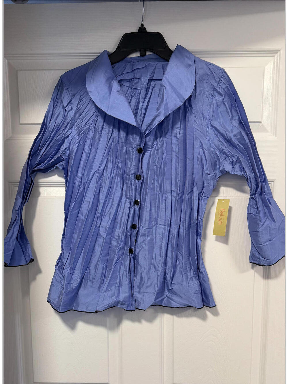 Beluva San Francisco Women's Button-Up Blouse Levander Large